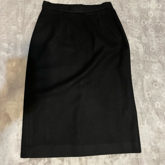 Stephen Douglas Ltd. ladies black midi skirt pure wool size 10 - Picture 2 of 10